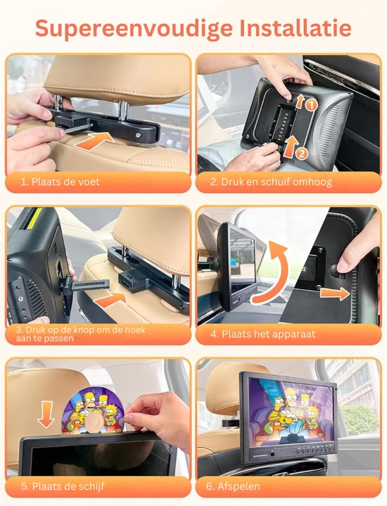 CLGP® Auto DVD Speler - Draagbare DVD Speler - Portable DVD Player — afbeelding 5