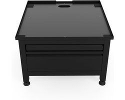 Wasmachine Verhoger - Onderstel met lade - Comfortabel Wassen - Met uittrekbaar blad - 42 cm hoog - Zwart