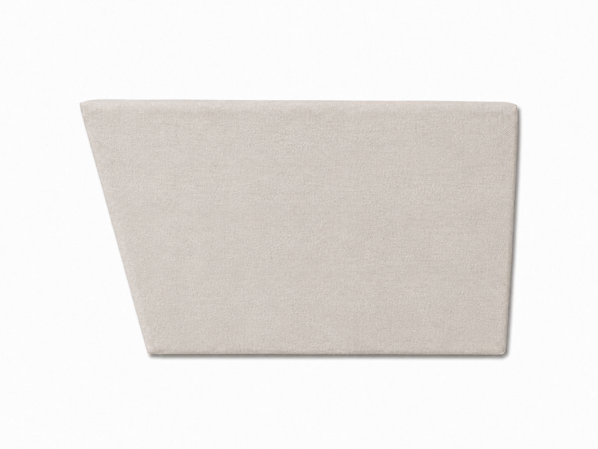 Paletten Hoekkussen Rechts Lichtbeige 70 x 40 cm – Rugkussen voor Palletbank van Schuim – Tuinkussen voor Loungehoek, Balkon en Terras