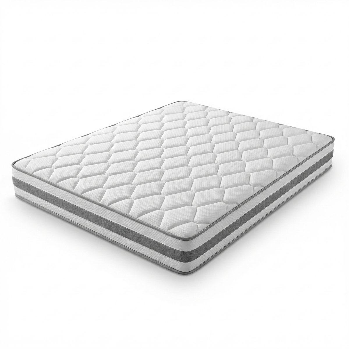 HAUSS SPOLE Pocketvering Matras 160x200 cm - 7 Zones Met Comfortschuim - Ergonomische Ondersteuning - Zonder Matrasfunctie - Polyester - Wit