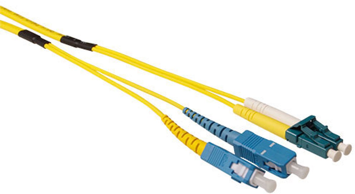 ACT RL5602 Glasvezel Patchkabel Duplex Ruggedized - LC/SC 9/125µm OS2 - 20 meter