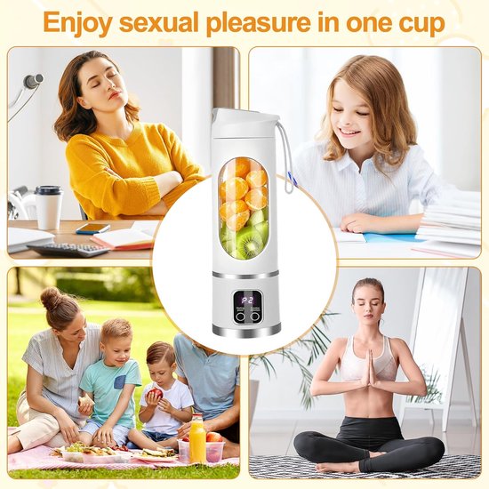 Mini Blender - Persoonlijke Blender - Smoothies Maken - Draagbaar Compact - 400 ml - Wit van MINI — afbeelding 3