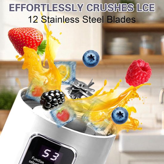 Mini Blender - Persoonlijke Mixer - Smoothies Maken - Draagbaar Ontwerp - 300 ml - Zwart van MINI — afbeelding 2