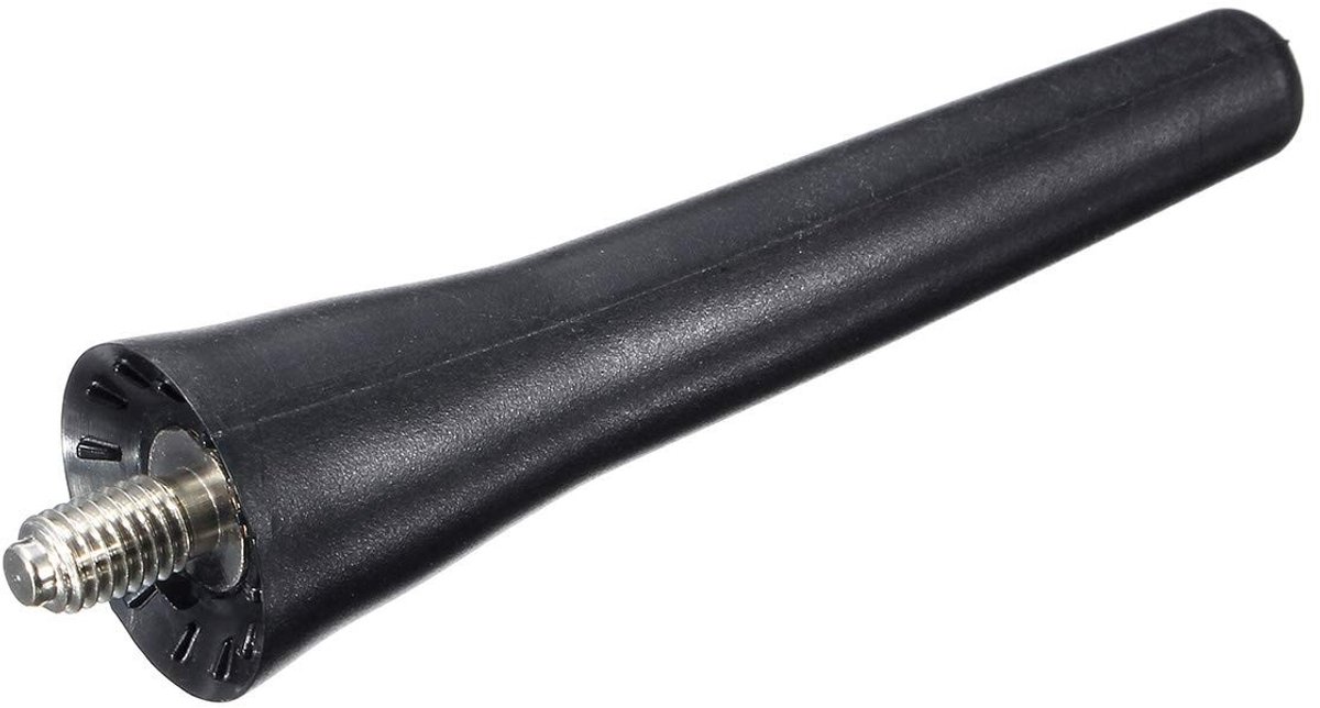 Allecto Korte Stubby Antenne - Auto Antenne - Kwaliteit - Zwart - Signaal Sterkte - Geschikt voor Peugeot en Citroen - Kleur Zwart
