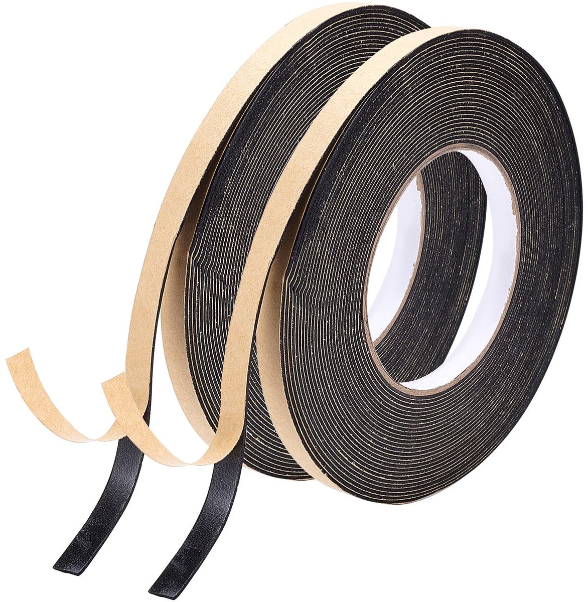 Allecto - Afdichtingstape - Schuimrubberen tape - Weerbestendig - Zwart - Geluiddemping - Ideaal voor deuren en ramen