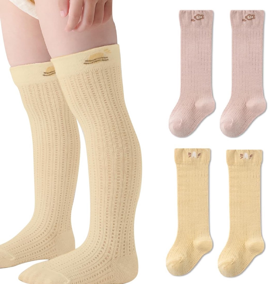 Seb3 - Unisex Baby Socks - Katoenen Baby Sokken - Warm en Ademend - Kleurvol - Perfecte Cadeau - 0-2 Jaar