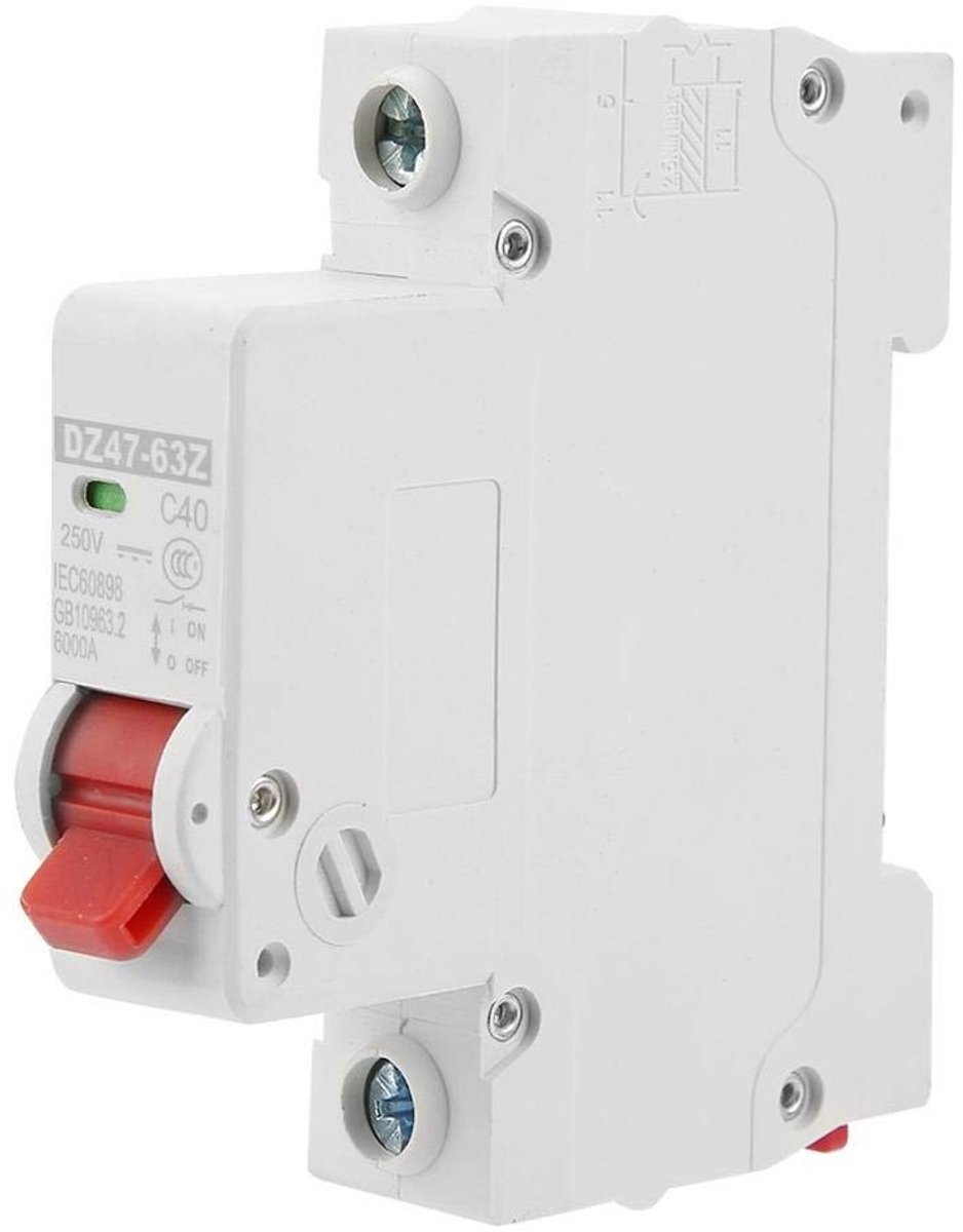 Allecto - Magnetische Circuitonderbreker - 1P 40A DC - Voor Zonne-energie Systemen - Betrouwbare Bescherming - Efficiënt en Veilig - Ideaal voor Zo...