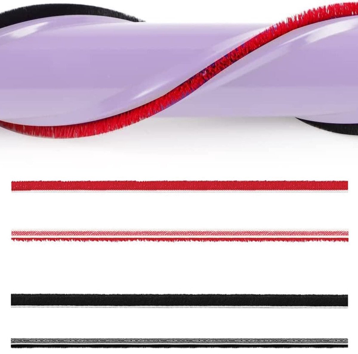 MTTProducts - Stofzuiger Onderdelen - Vervangbare Borstelstrips - Inclusief Schroevendraaier - Voor Dyson V7 V8 V10 V11 - 4 Stuks