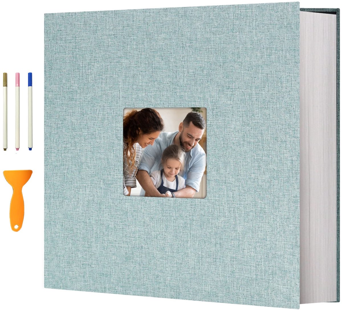 MTTProducts - Photo Album - Zelfklevend - Grote Formaat - Geschikt voor 10 x 15 cm Foto's - Perfect voor Huwelijk en Verjaardag - Inclusief Pennen