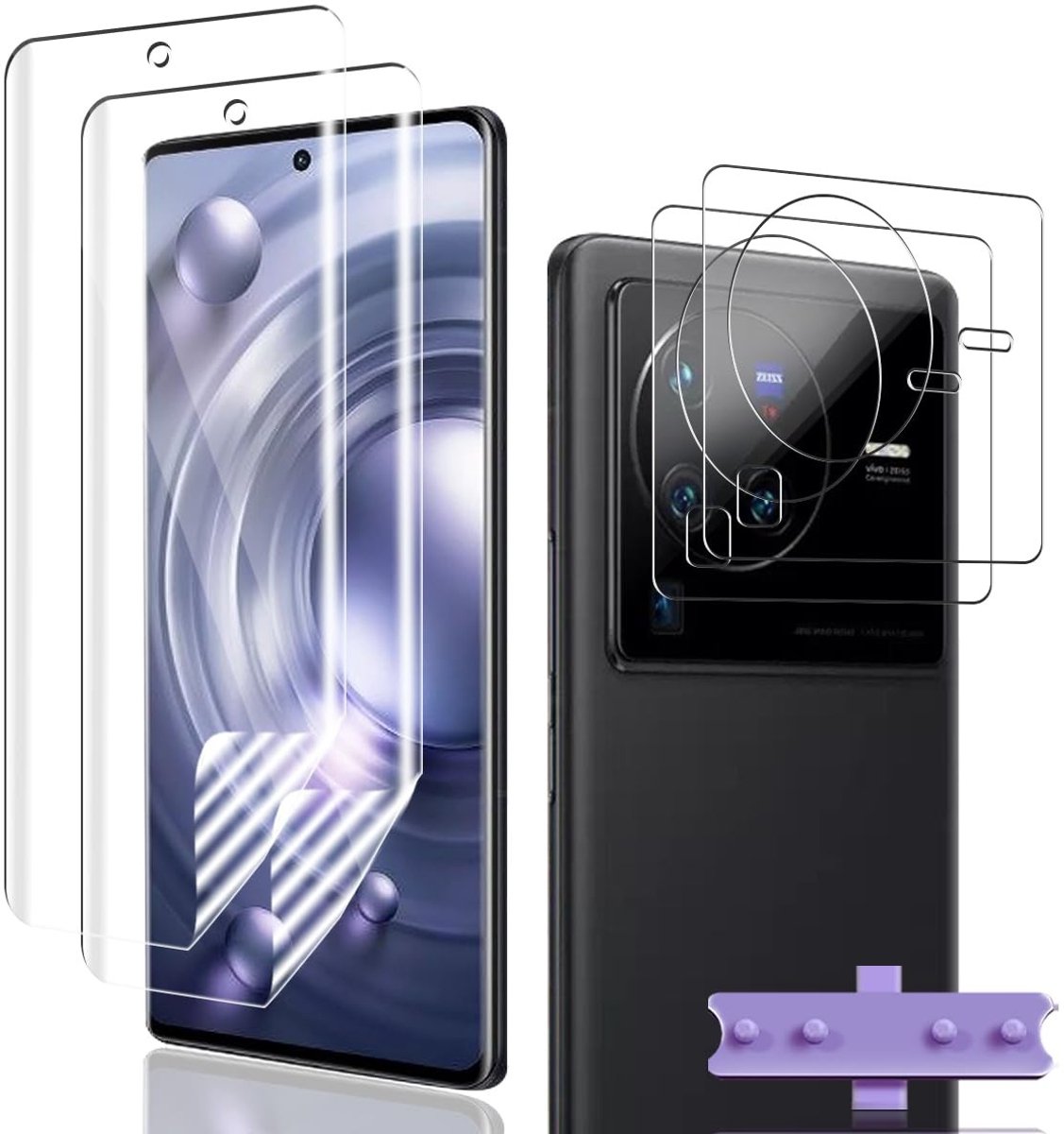 NTHProducts - Screen Protector X80 Pro - TPU Film - Krasbestendig - Bubble-Free - Camera Bescherming - Eenvoudig te Installeren - 2 Stuks