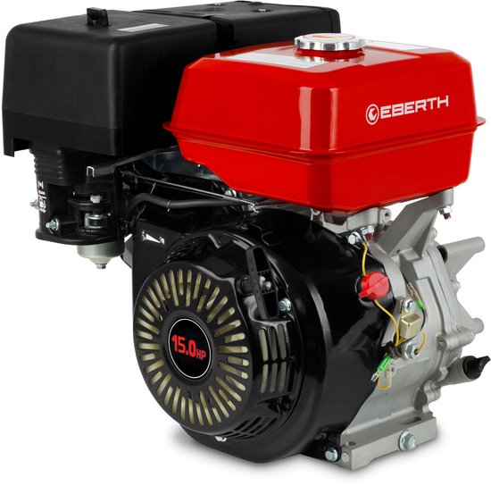 EBERTH 15 pk 11,03 kW benzinemotor, stationaire kartmotor met reductietandwielkast 2:1, benzinemotor met as van 25 mm Ø, oliepeilbeveiliging, 4-takt, 1 cilinder, 420 cc, aandrijfmotor met versnellingsbak van Merkloos	 — afbeelding 5