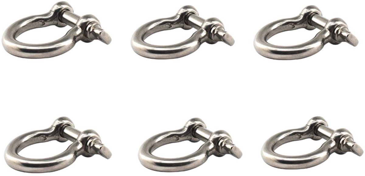 Virtubuy - Heavy Duty Lifting Clamp - M10 Bracket - Roestvrij staal - Arch Shaped - Verbindingsbeugel - Set van 6 - Geschikt voor Lifting