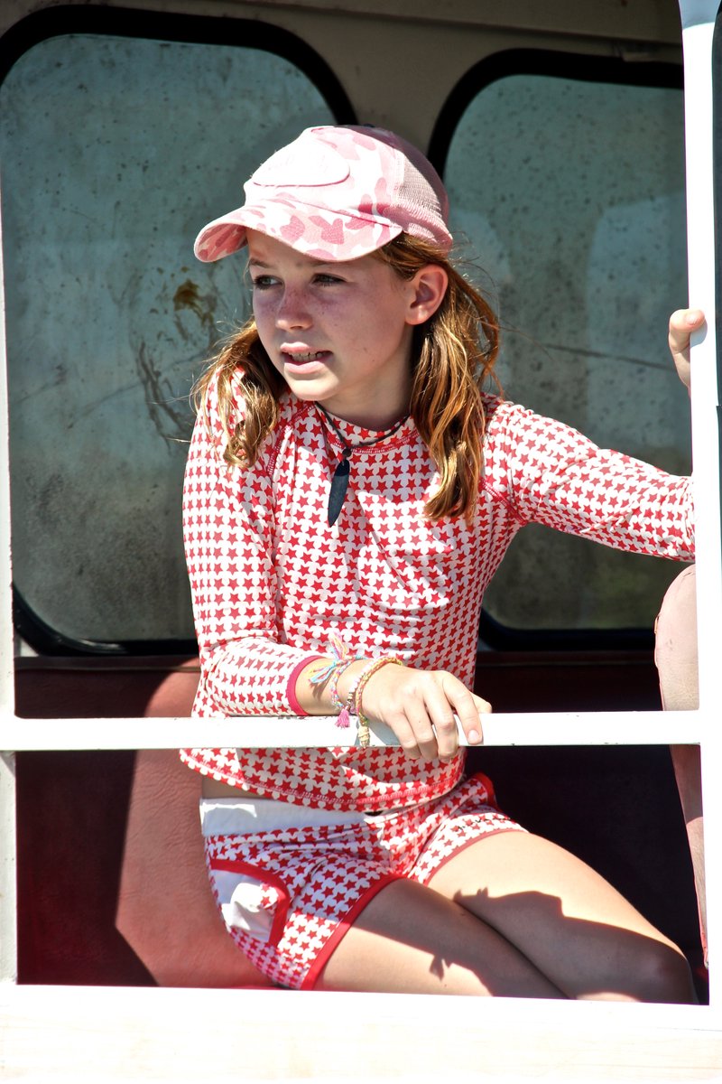 Ducksday - Zwemshirt - UV werend - UPF50+ - sneldrogend - lange mouwen - meisje - Star - 9 - 10 jaar — afbeelding 3