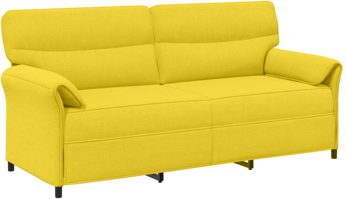vidaXL - Bank - 100% - polyester - metalen - frame - MDF, - Multiplex