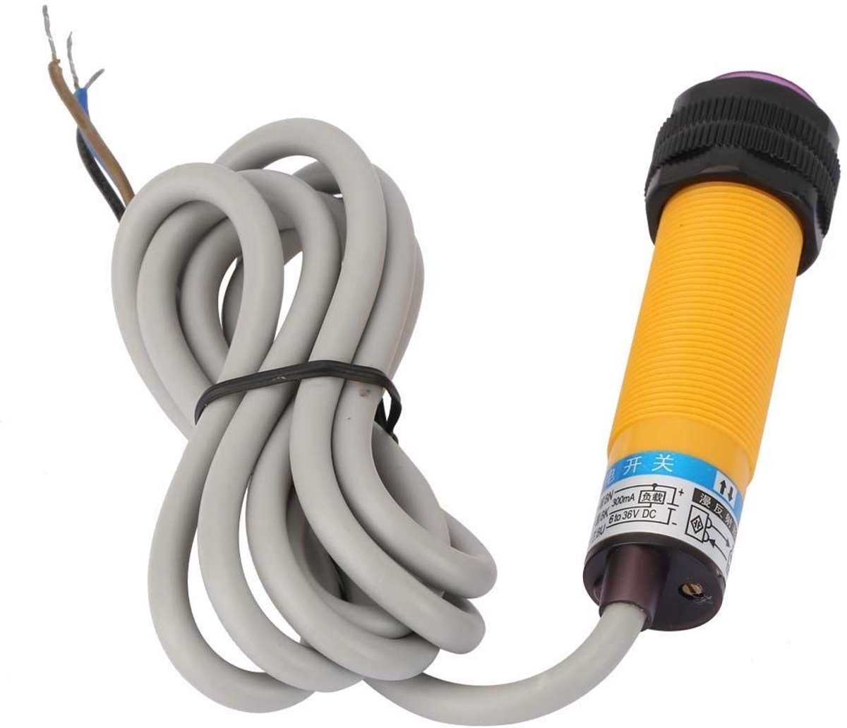 Shopcentral - Photoelectric proximity sensor - NO switch - 10-30cm - Zwart - Reflectiesensor - Veiligheidssystemen - Industrieel