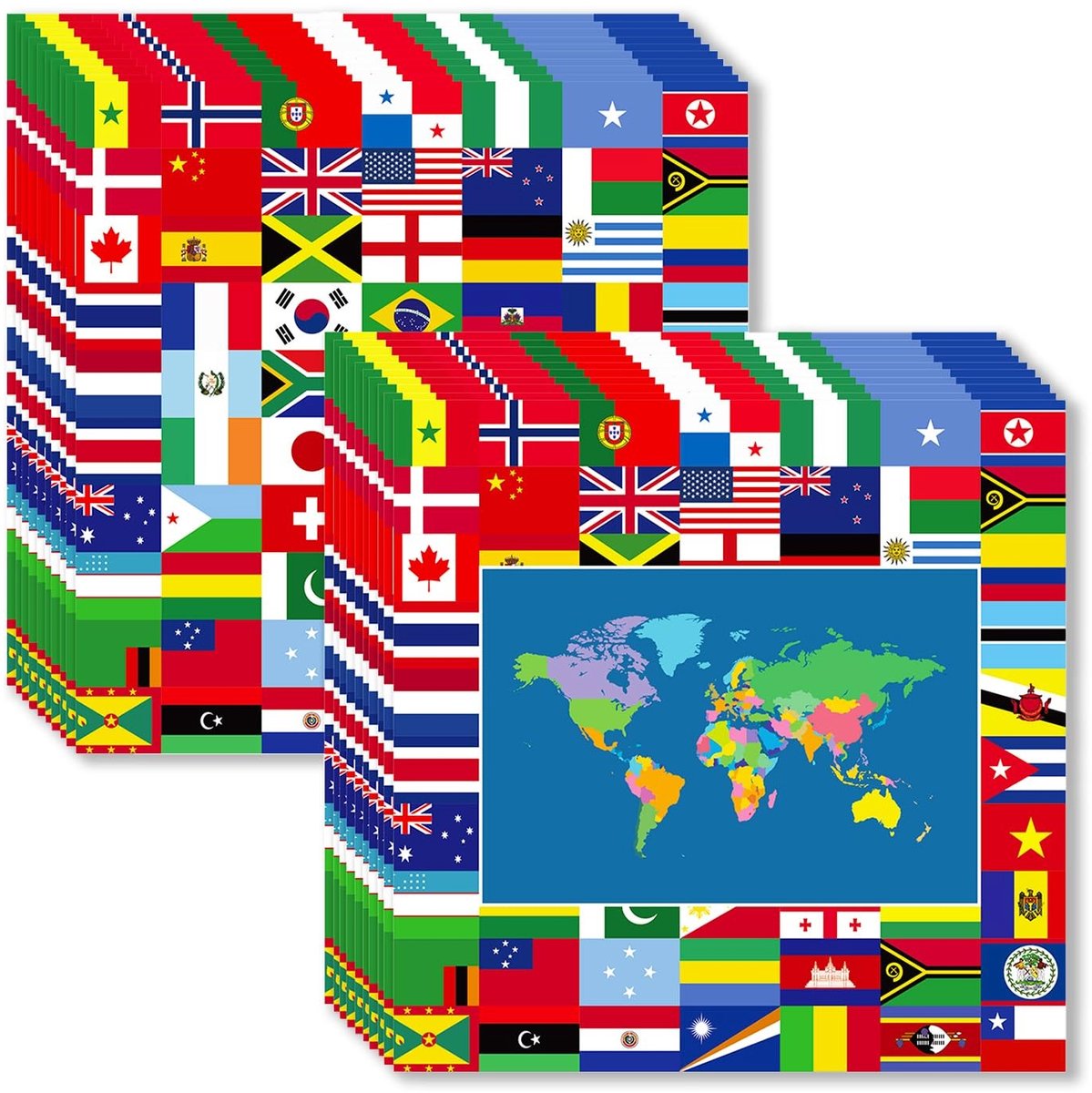 24pcs wereldkaart verjaardag servetten - feesten - decoratie