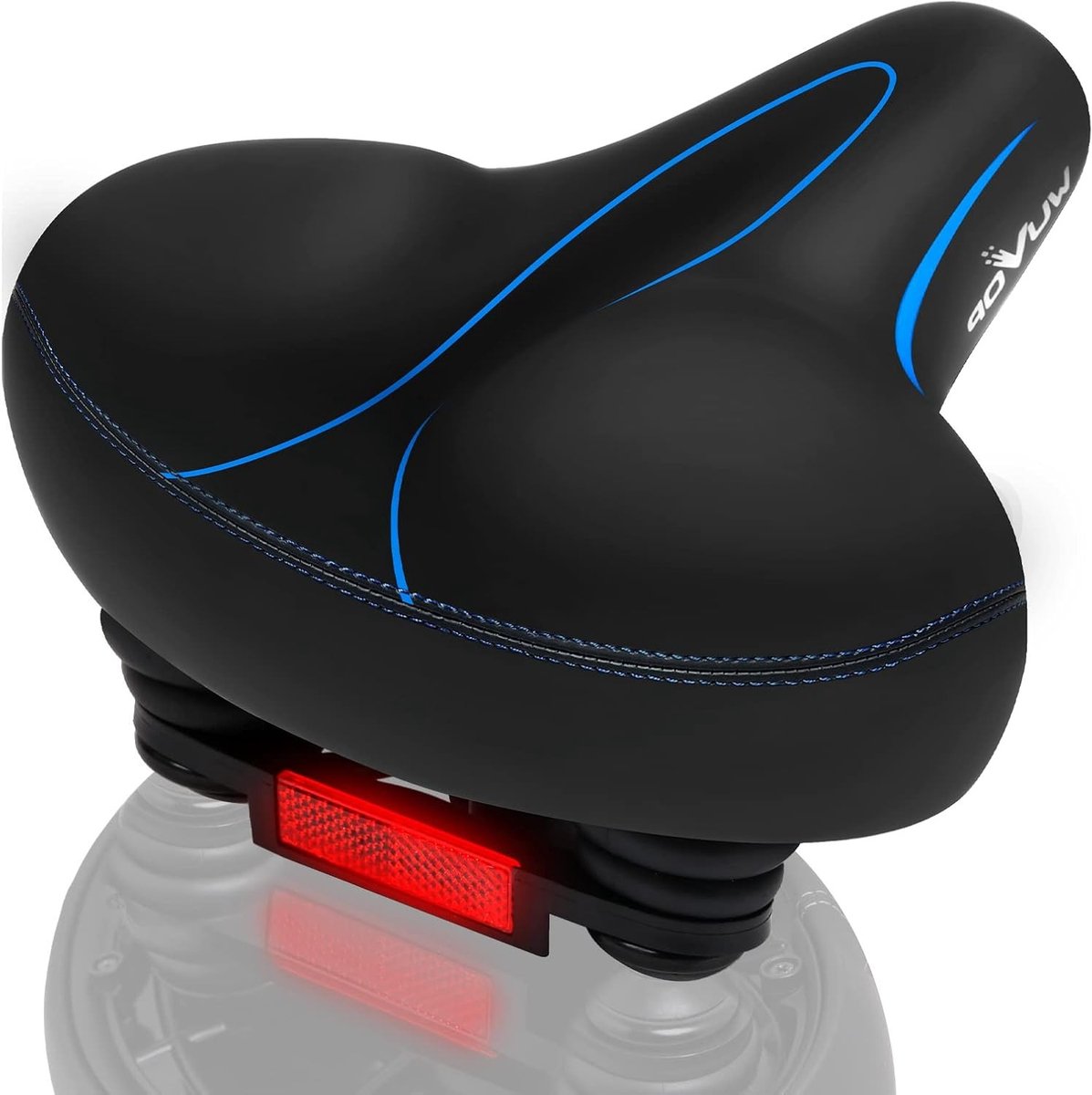 Ergonomisch Fietszitkussen met Schokabsorptie en Ademend Ontwerp - Extra Brede Comfortabele Zitting voor Mannen en Vrouwen op Stads- en Mountainbikes