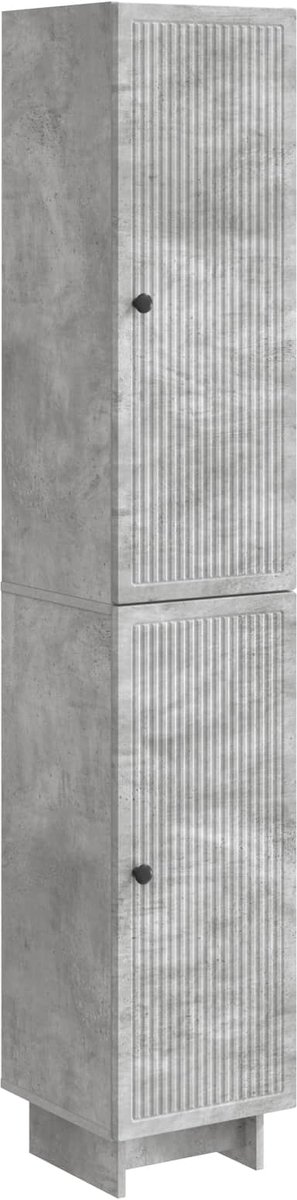 vidaXL Kast - Set - 2 - st - Betongrijs - Bewerkt - hout