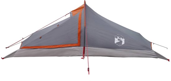 vidaXL - Backpacking - Tent - Grijs - en - Oranje - 2-persoons van Vidaxl — afbeelding 3