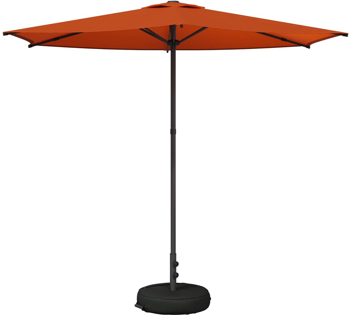 vidaXL - Tuinparasol - met - voet - 270 - x - 270 - cm - Polyester - Rechthoekig
