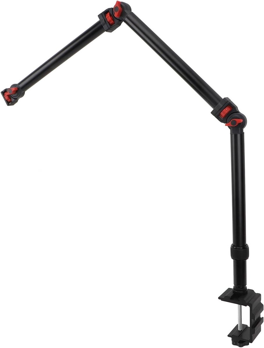 Verstelbare Overhead Camera Steun met Flexibele Arm voor Webcam, Microfoon en Fotografie - Ideaal voor Livestreaming en Videoproductie
