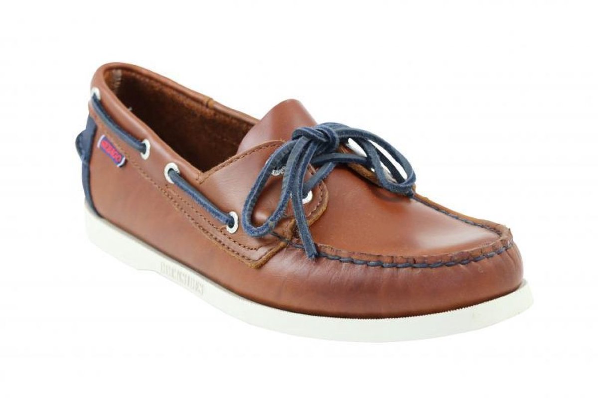 Sebago - Dockside - - Heren - Maat 41 - Cognac - Cognac/Navy