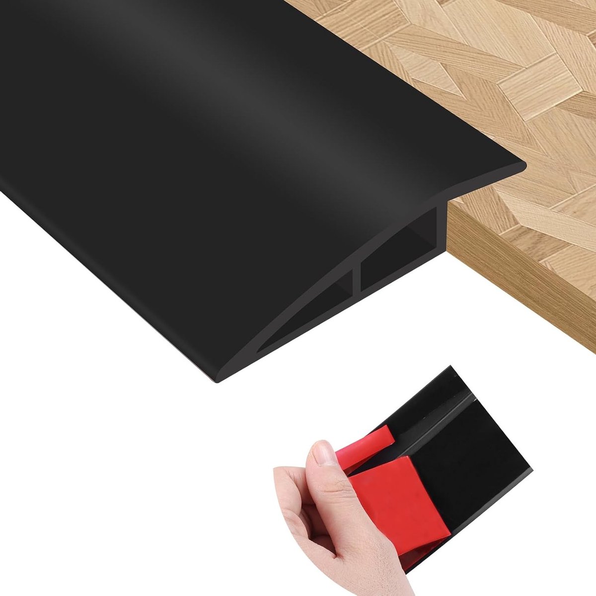 Zelfklevende PVC Drempelstrips voor Deuren, Vloerovergangen, Tapijt- en Laminaatvloeren, Z