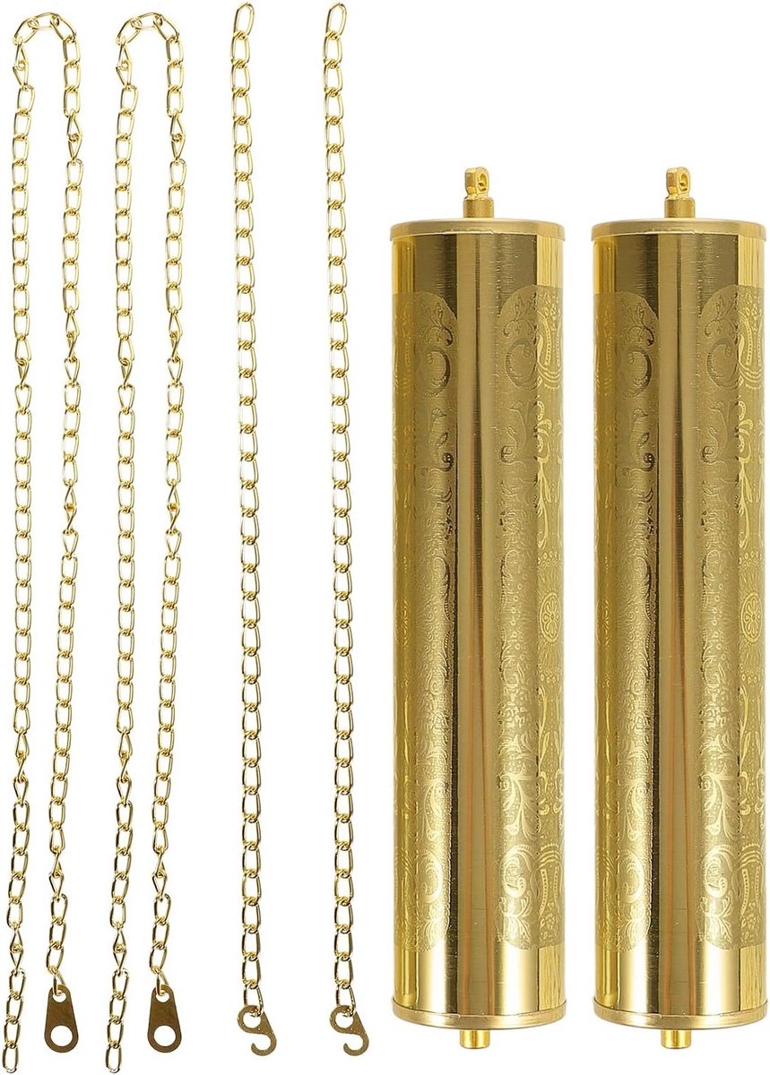 Vintage Wandklok Gewichten - Robuuste Ketting Beweging, Perfecte Vervangonderdelen voor Klokken
