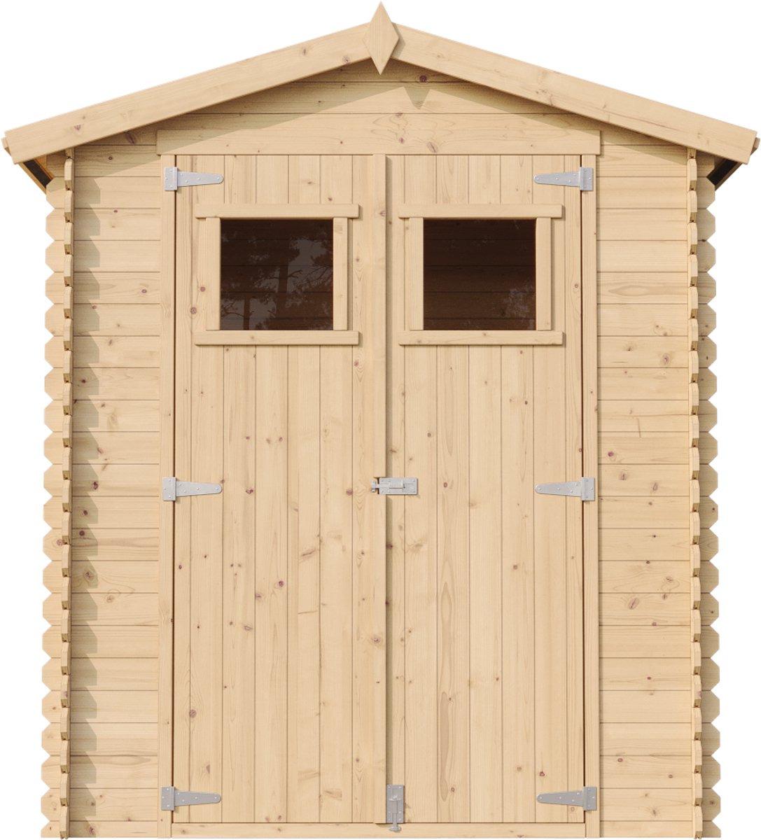 Timbela M367 - Houten tuinhuis - 1,98 m² - 136x196xH218 cm - zonder vloer