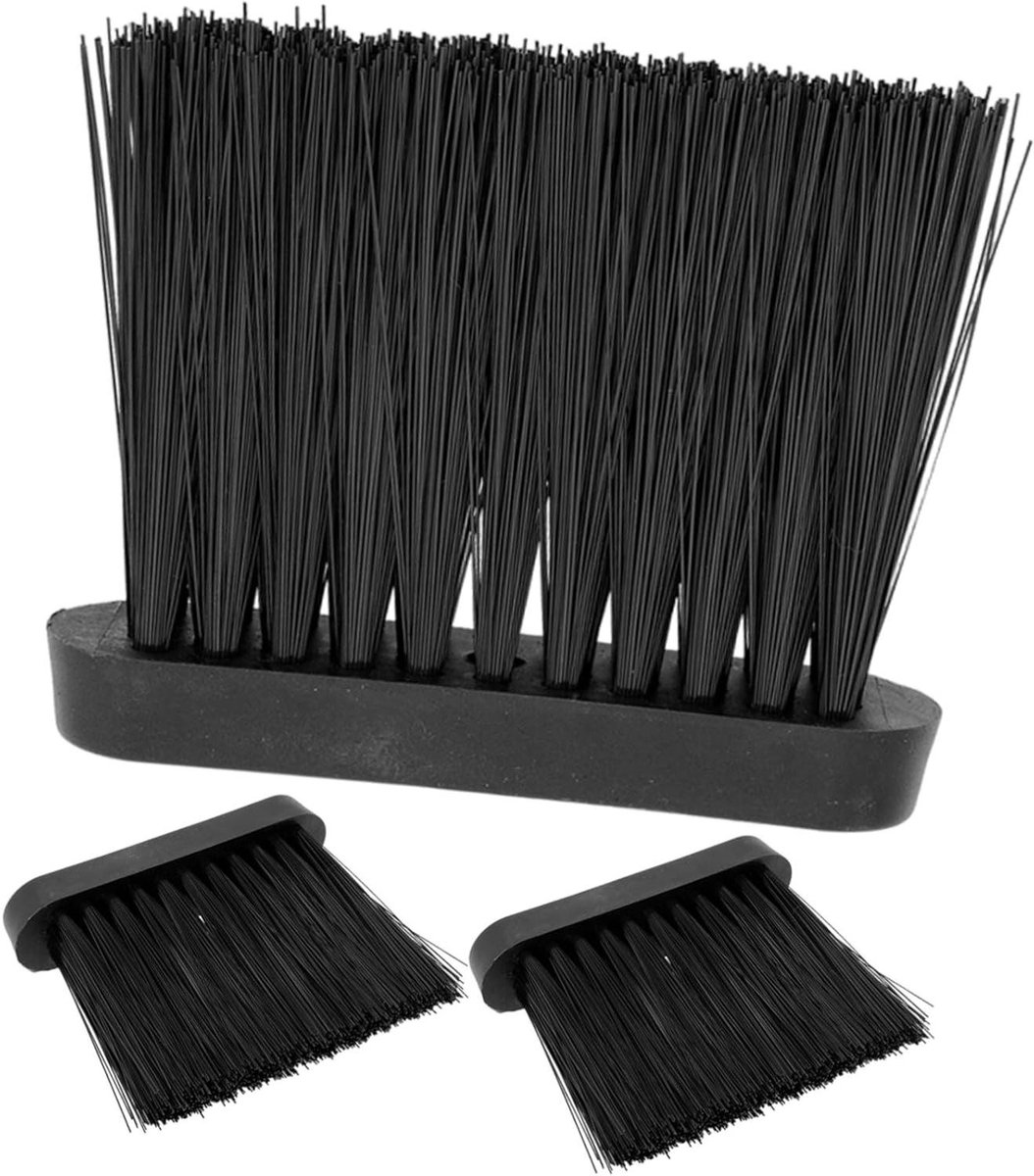 Kleine Schoorsteenveger Set - Houtkachel Borstels - Openhaard Onderhoud - Effectieve Roetverwijdering - 3 Stuks - Zwart