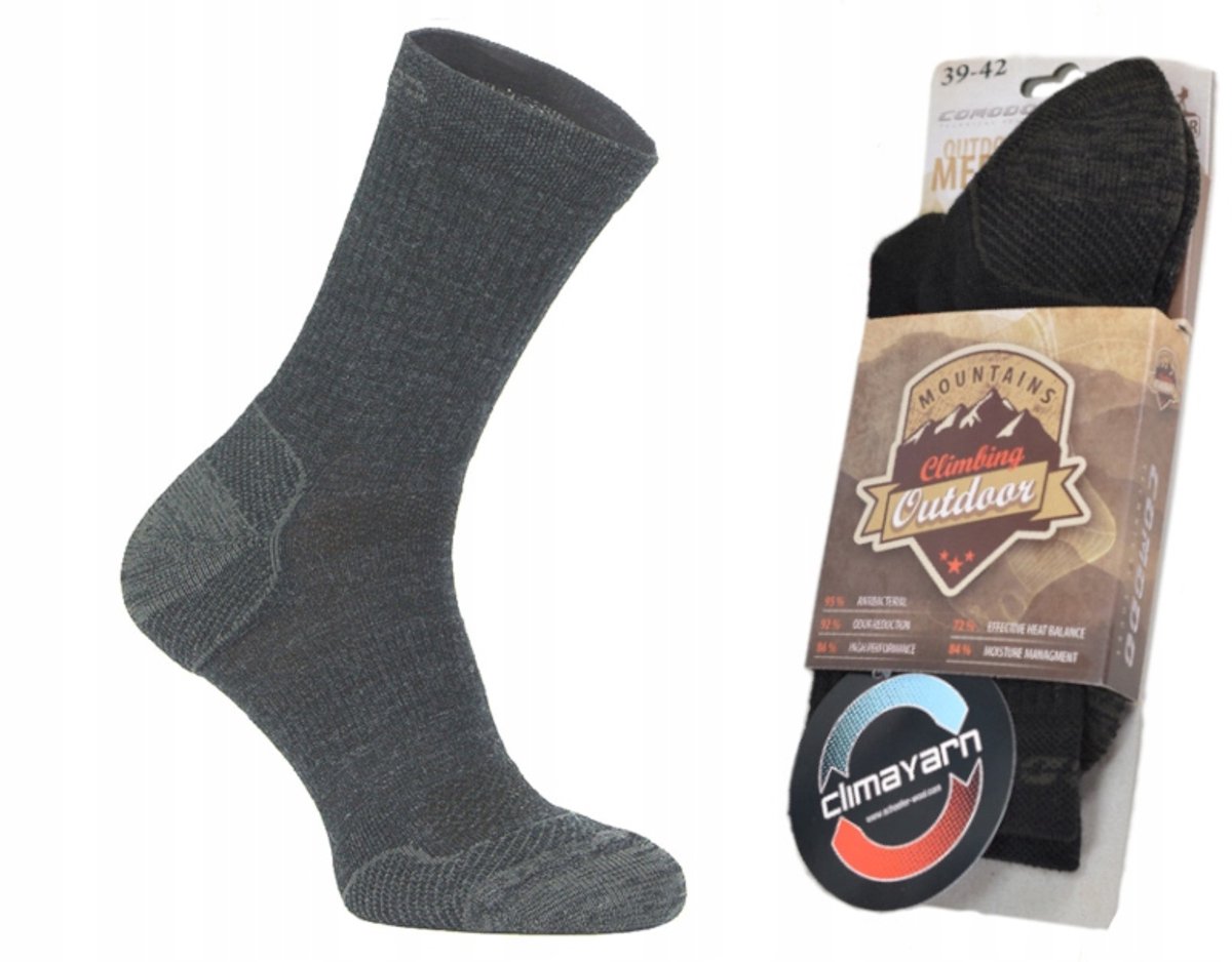 Comodo TR7 Merino Wandelsokken Warm en ademend Grijs