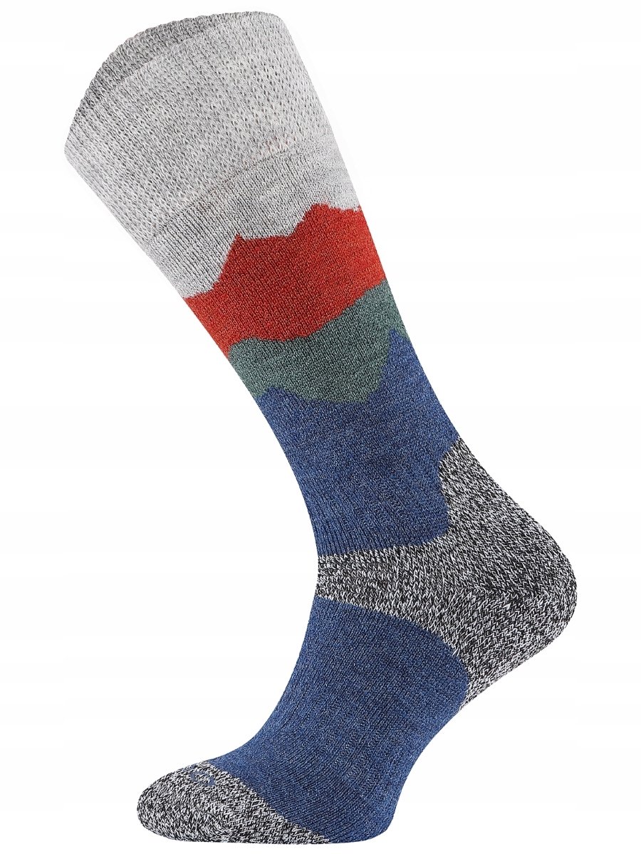 Alaskan Moose zware merinosokken jeanskleur Blauw