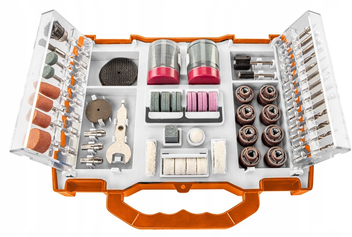 NEO Gereedschapset voor Minischuurmachine - 99 Delig in Koffer