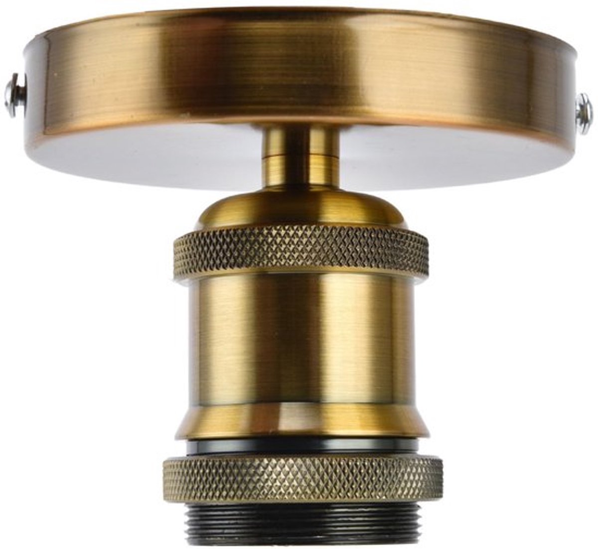 Allecto - Vintage E26 E27 Lamphouder - Plafondlamp - Gouden Patina