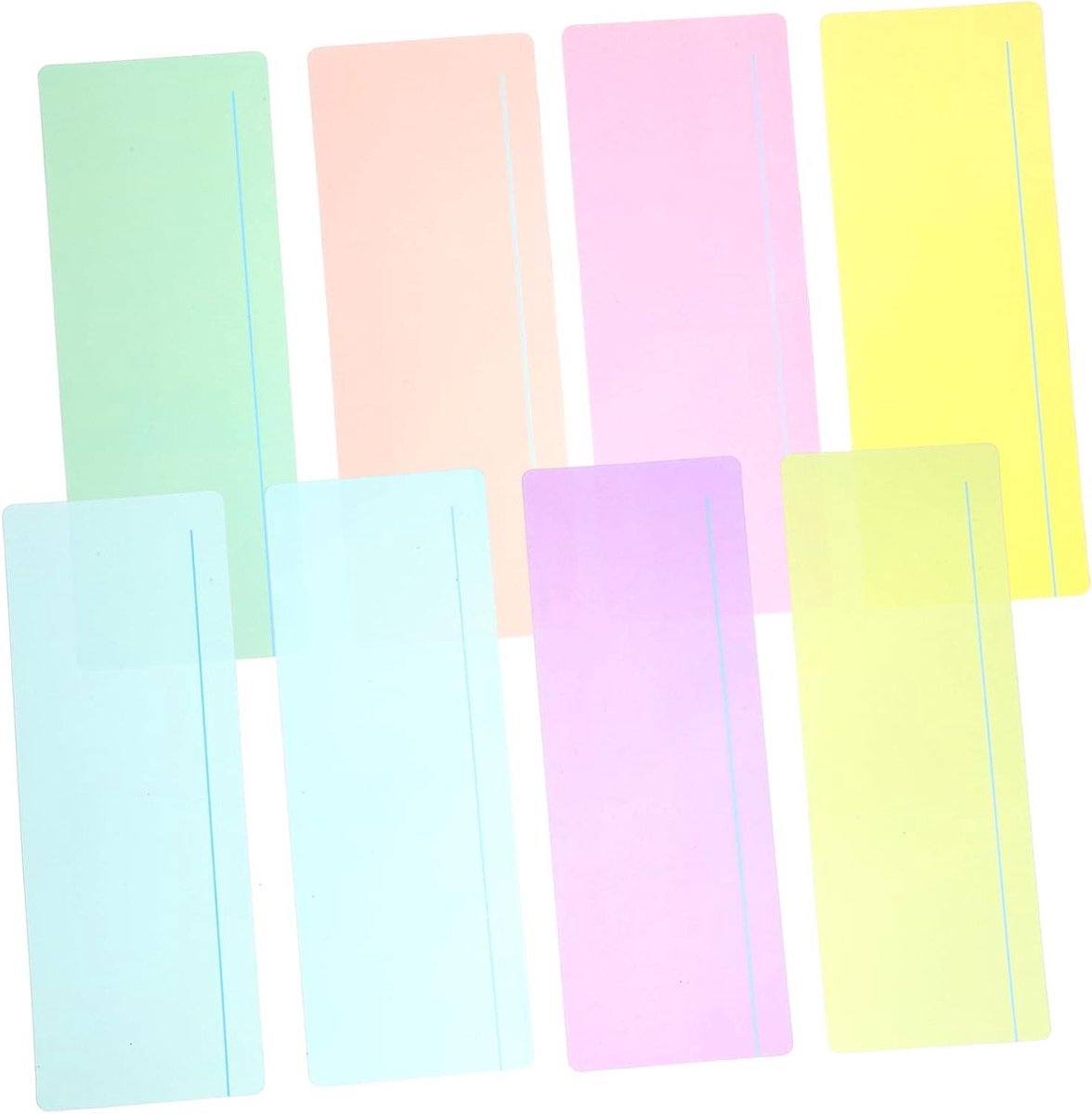 Leeshulpmiddelen - Leesstrips - Verbeterd Lezen - Transparante Overlays - 8 Stuks - Diverse Kleuren