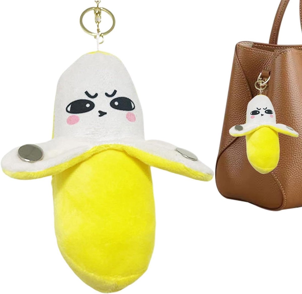 Muzikaal Pluche Speelgoed - Knuffel Banaan - Interactief Leren - Aanraakgevoelige Piano - 16 cm - Geel