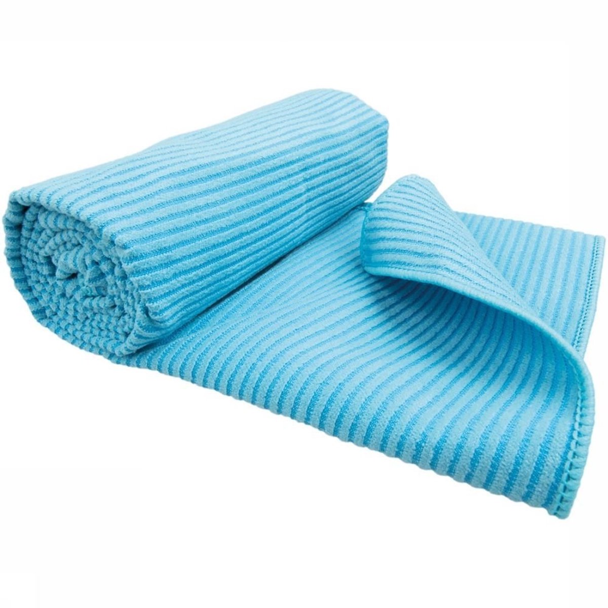 Rubytec Luxe Handdoek - 120 x 60 cm - Antibacterieel - Absorberend - Sneldrogend - Compact & Lichtgewicht - Microfiber - Maat L - Blauw