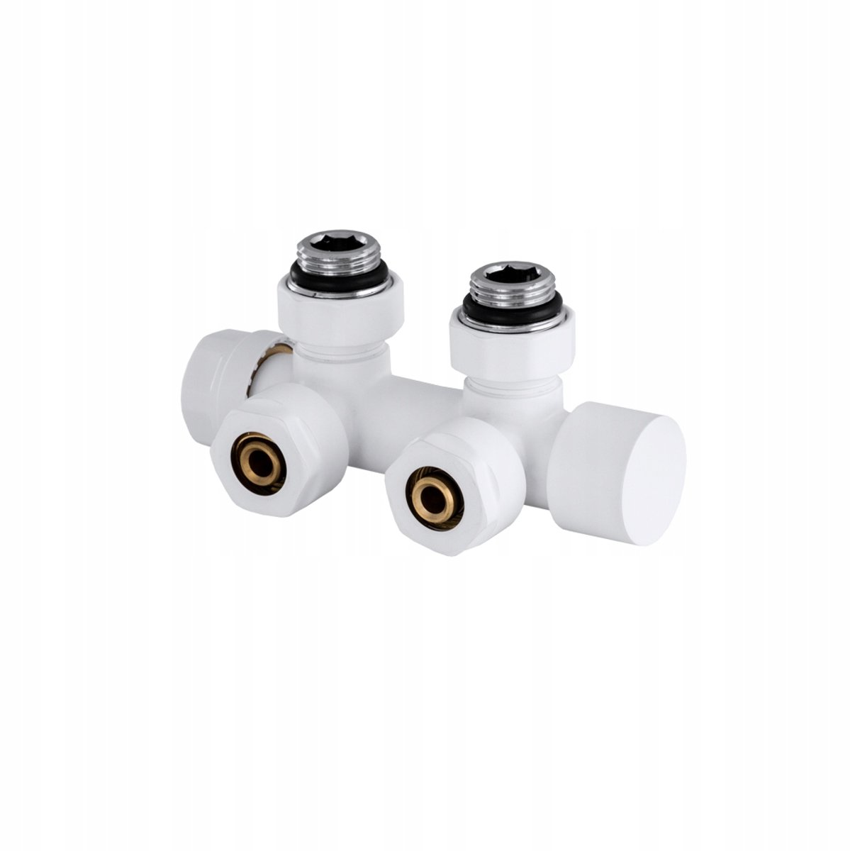 ONALO PEX klep set 16x1/2 voor verwarming en water - wit