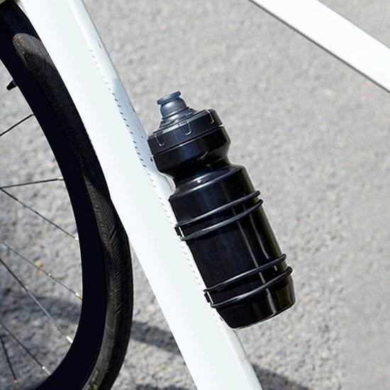 Fiets flessenhouder - Bidon houder - Hydratatie tijdens rit - Magnetische sluiting - 15 x 6 x 2 cm - Zwart — afbeelding 3