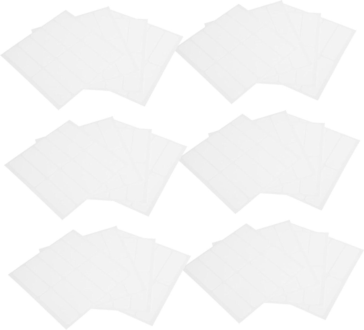 Wasbare Kledinglabels - Stofstickers Zelfklevend - Kleding Markeren - Strijkvrij Aanbrengen - 120 Stuks - Wit