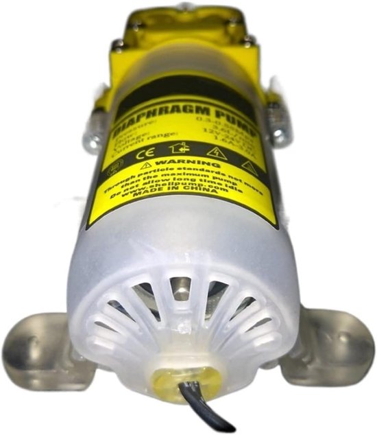 Membraanwaterpomp - Hogedruk pomp - Water overbrengen - Zelfaanzuigend ontwerp - 30W - Geel — afbeelding 3