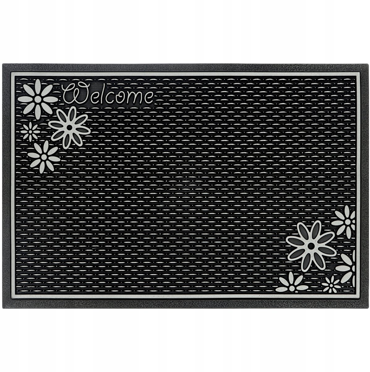 Premium Buitendeurmat 40x60cm - Antislip, Weerbestendig, Zilver