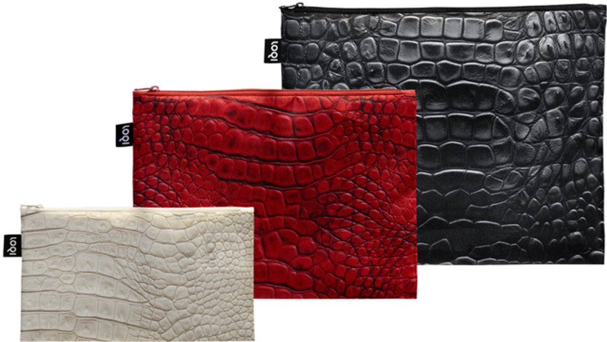 LOQI Zip Pockets - Crocodile