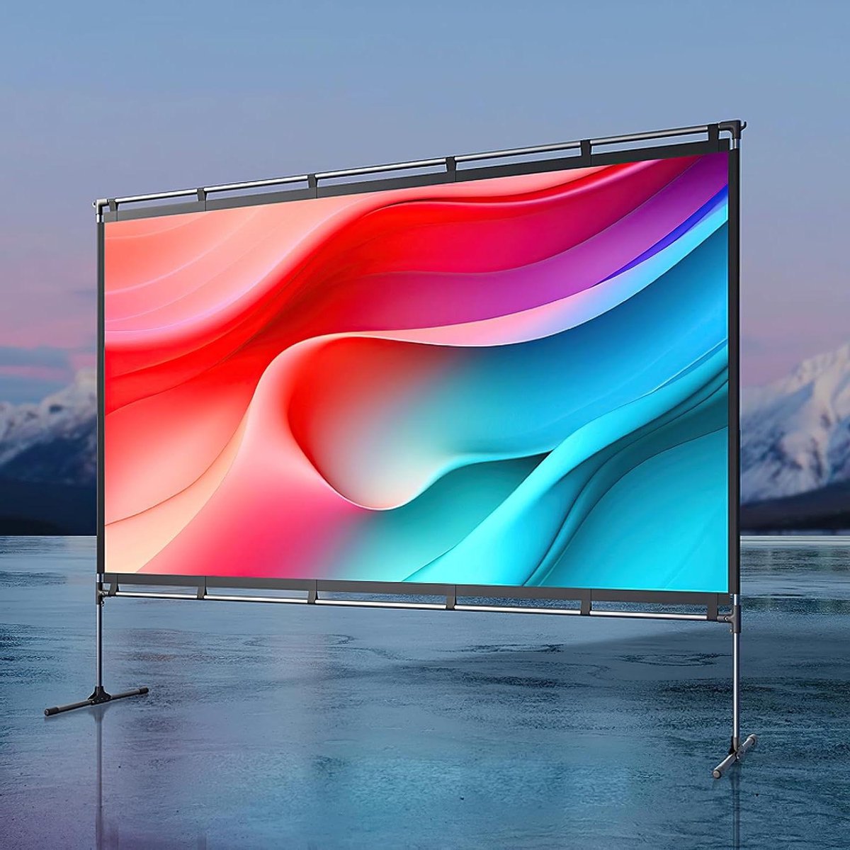 Projectiescherm - Film Scherm - Thuisbioscoop Creëren - Anti-rimpel Technologie - 100 Inch - Wit