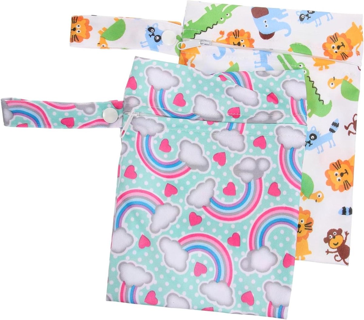 Opbergzakjes - Natte en droge zakken - Baby spullen organiseren - Waterdicht polyester - 20x25cm - Assorti