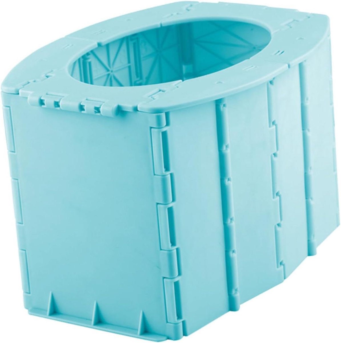 Opvouwbaar Toilet - Reis Potty - Potty Training - Veilig PP Materiaal - 22 x 17 x 15 cm - Blauw