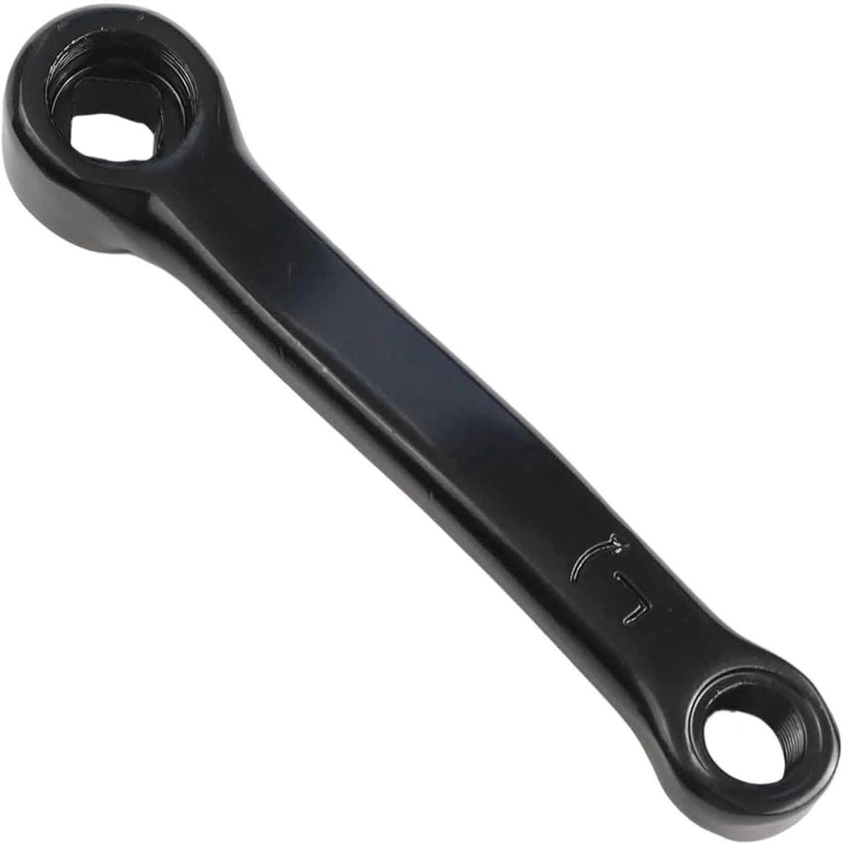Hometrainer Crank - Oefenfiets Onderdeel - Indoor Training - 127mm Center Afstand - 9/16 20 Pedaal - Zwart