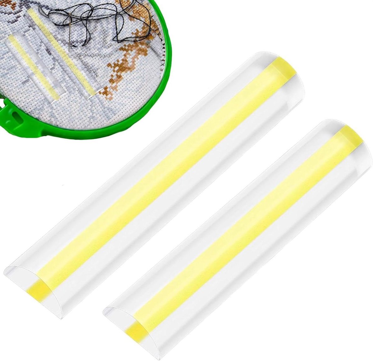 Leesstrips Set - Vergrootglas Liniaal - Tekst Vergroten - Vervormingsvrij - 2 Stuks - Transparant