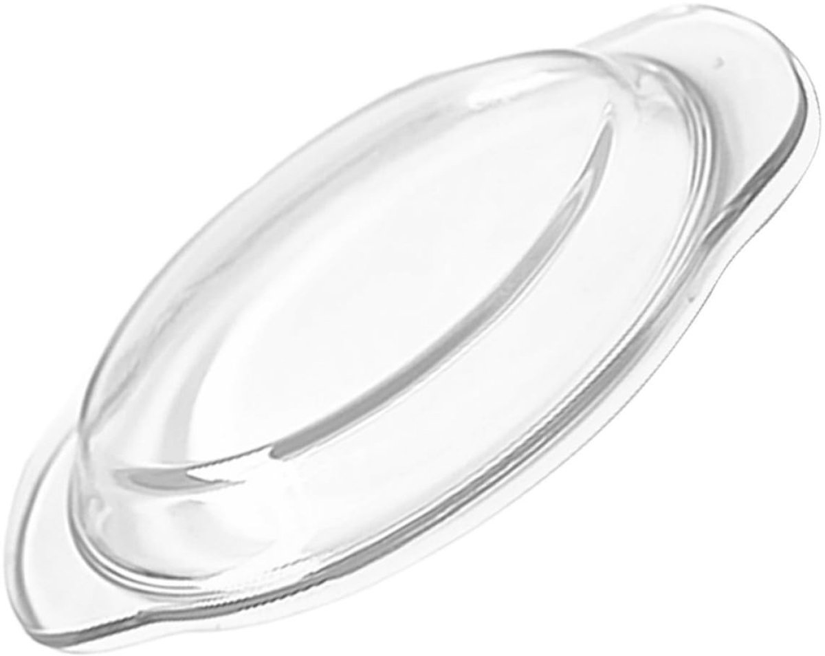 SOUQONE- Magnetron Deksel Glas - Spatdeksel 26x23cm - Magnetrondeksel - Voedseldeksel - Herbruikbaar - Transparant