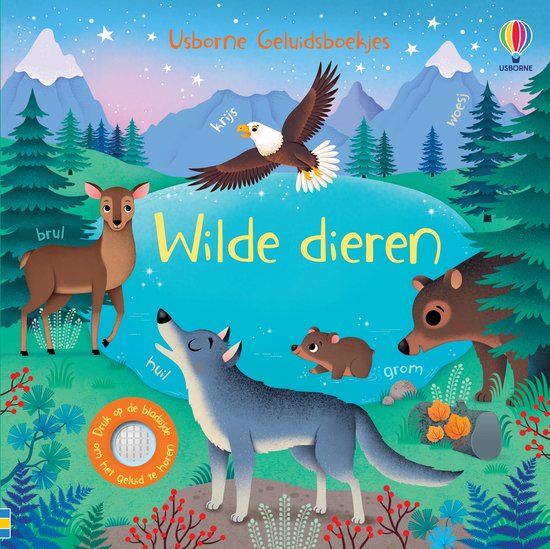 Usborne Geluidsboekjes - Geluidsboekje – Wilde dieren - cover